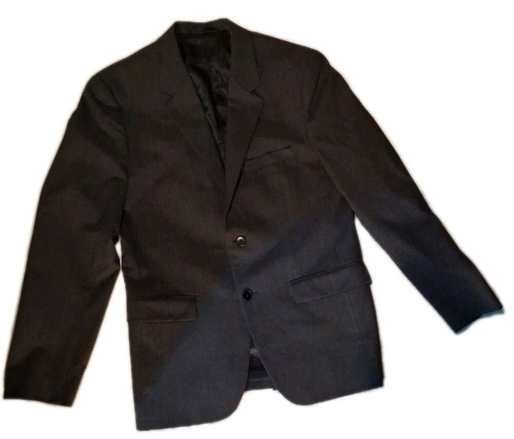 Theory Charcoal Mens 100% Wool Blazer/ Suit Jacket 40 S